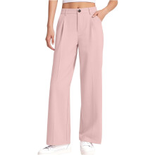 Girls' Flowy Dress Pants Pink Size 120 Elastic Waist