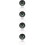 Golf Cart Dash Compass Ball Adjustable 4 Pack 6