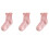 Kids Breathable Ankle Socks with Lace Trim 3-Pack 1
