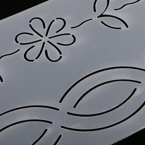 Clear Stencil Quilting Template for Patchwork Painting Size 2