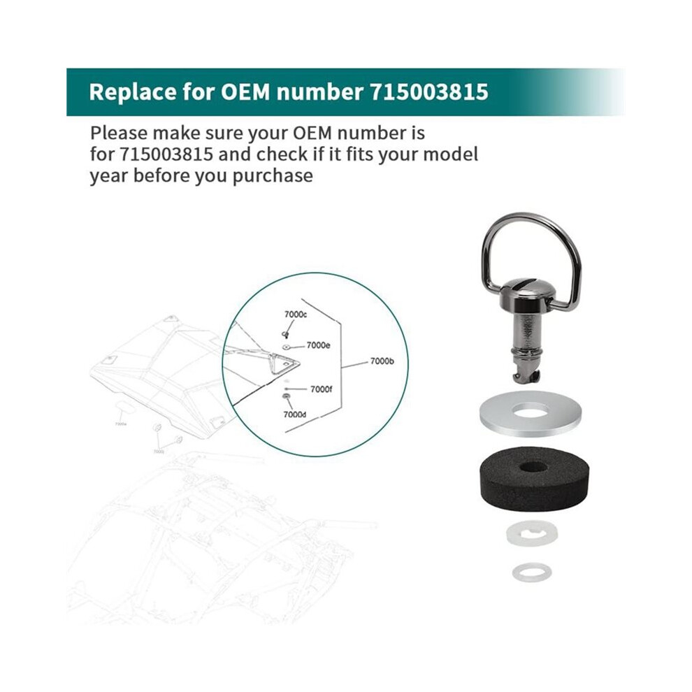 4 Pcs Quick Release Roof Bolts Fastener Kit 715003815 For 2017 -2022 X3 Maverick X3 Quarter Turn Dutz Bolt 4712488288288