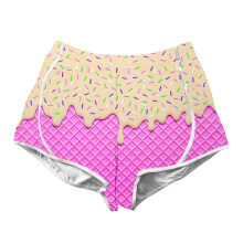 Toddler Girls Summer Shorts 3D Print Elastic Waist 5-6 Years