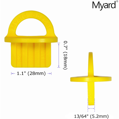 Deck Board Jig Spacer Rings Yellow 20-Pack 2