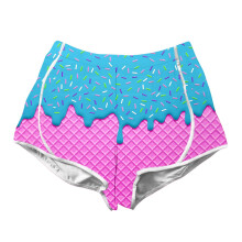 Toddler Girls Summer Shorts 3D Print Elastic Waist 2-3 Years
