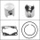 Motorcycle Cylinder Piston Top End Kit with Gasket for 3