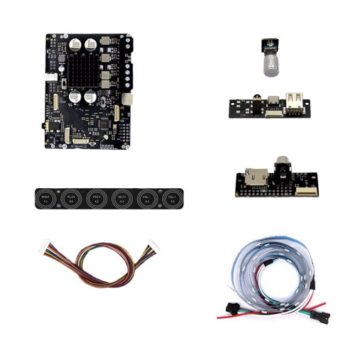 App Controlled  5.3 DSP Tuned 2.0 Amplifier 2x50W Effects WS2812 Inputs TF/USB/SPDIF/AUX Output I2S A