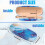 Hard Shell Eyeglasses Case Set 3 Pcs with Cleaning Cloth 2
