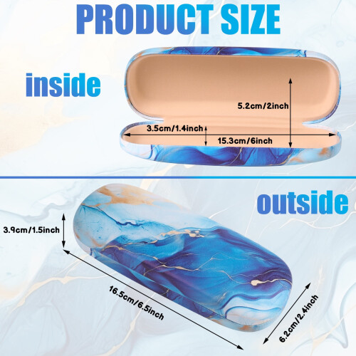 Hard Shell Eyeglasses Case Set 3 Pcs with Cleaning Cloth 1