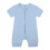Baby Rompers Solid Color Crewneck Front Zipper One-Piece 1