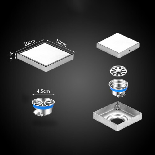 Stainless Steel Square Shower Drain Strainer