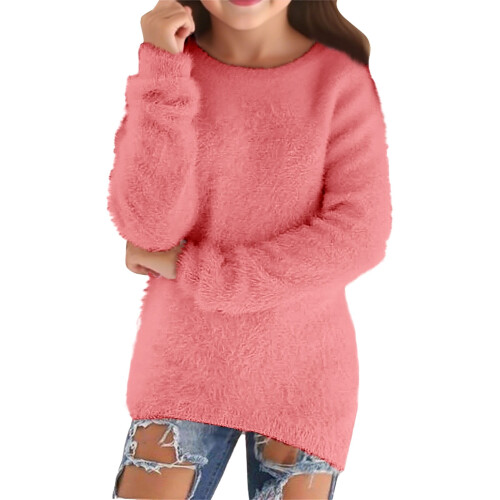 Girls' Sweaters Fall Casual Lightweight Long Sleeve Pullover