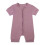 Baby Rompers Solid Color Front Zipper Short Sleeve Jumpsuit 1