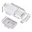 8 Pack Heavy Duty Push  & Lock for Hidden Door Touch Latches and Catch Magnet Push Release Drawer Pull Tip, White 4