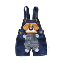 Denim Suspender Overalls Dark Blue Polyester Cotton Baby