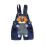 Denim Suspender Overalls Dark Blue Polyester Cotton Baby 1