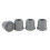 Trekking Pole Rubber Tip End 4 pcs 22mm gray 1