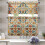 Boho Kitchen Curtains and Valances Set 3-Piece 36 Inch Rod 1