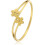 Double Flower Ring Gold Silver Stainless Steel Size 7-11 1