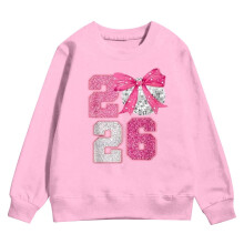 Kids Crewneck Sweatshirt Happy New Year 2026 Print Long