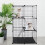 Metal Cat Cage 3-Tier Detachable with 3 Doors 2 Ladders 8