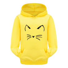 Kids Cartoon Hoodie Long Sleeve Sweatshirt Yellow 3-4 Years