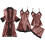Women's Silk Pajama Set Vintage Solid 4-Piece 1