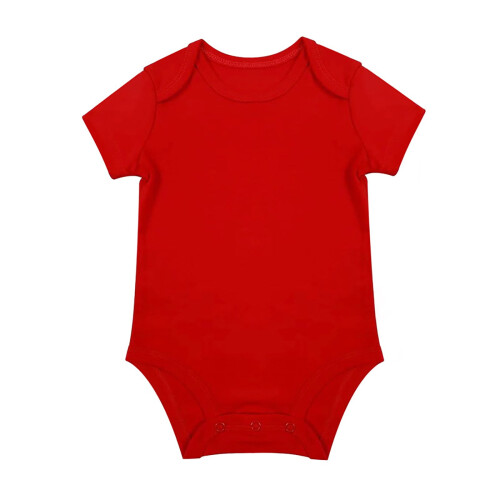 Baby Bodysuit Romper Red Unisex 12-18 Months