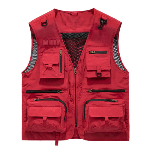 Men's Camouflage Vest Breathable Mesh Multi-Pocket