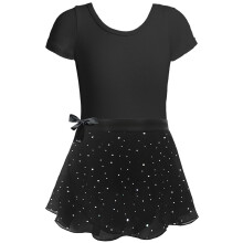 Girls' Ballet Leotard with Removable Skirt and Ruffle