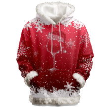 Women's Fuzzy Trim Hoodie Sweatshirt with Pocket and