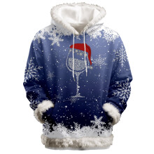 Women's Fuzzy Trim Hoodie Sweatshirt Winter Loungewear