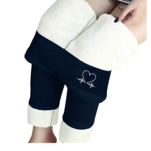 Women's Thermal Leggings Fuzzy Lining High Waist 1 Pair