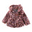 Girls Winter Windproof Leopard Coat Hooded Warm Elastic 1