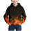 Kids Hoodie Flame 3D Print Long Sleeve Pullover 1