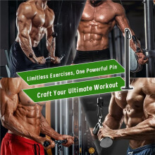 Gymträning Styrketräning Tyngdlyftningsövningar Fitness Laststift Remskiva Kabelsystem Tillbehör Hantelställ