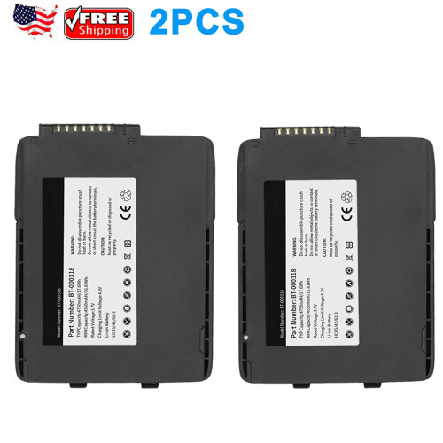 Battery for Motorola Zebra TC70 TC75 TC77 2PCS