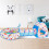 Kids Ball Pit Play Tent Blue Foldable Pop-up with Crawl 3