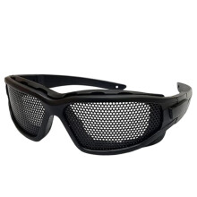 Wire Mesh Safety Glasses Breathable Shock Safety Iron Mesh Goggles for Vision Improvement Outdoor Game Fans Activity