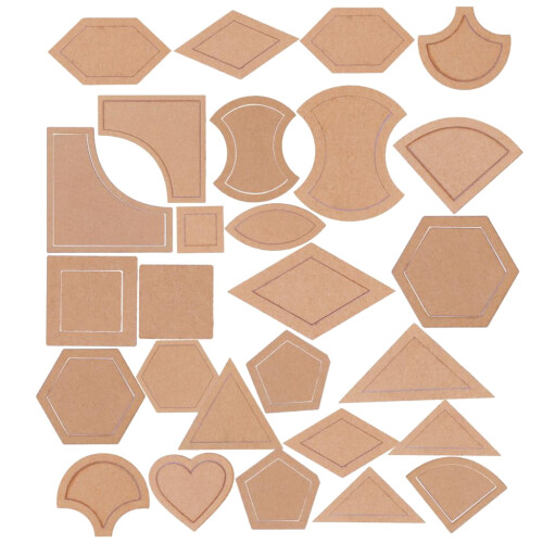 Acrylic Patchwork Quilt Templates 54 Pieces 1
