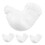 Foam Hen Mould White 14cm 4 pcs 6