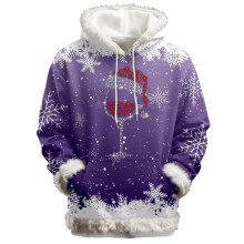 Women's Fuzzy Trim Hoodie Sweatshirt with Pocket and