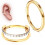 G23 Titanium Conch Piercing Set 16G 8mm 10mm 12mm 1