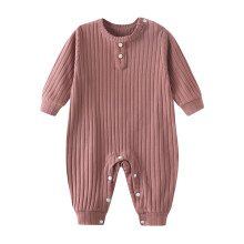 Boys Bodysuit Warm Thickened Long Sleeve Ribbed Onesie for