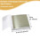 Champagne Silver Leaf Foil Sheets 3.15x3.35in 100 pcs 2