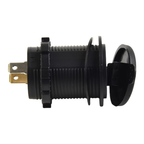 Phone Charging Socket ABS Black Dual USB Port 4.2A 2