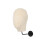 Wall Mount Mannequin Head Display Rack Beige Linen 4