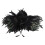 Feather shawl shoulder wrap cape black one piece 7