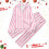 Kids Printed Button-Down Pajama Set Long Sleeve Top and 2