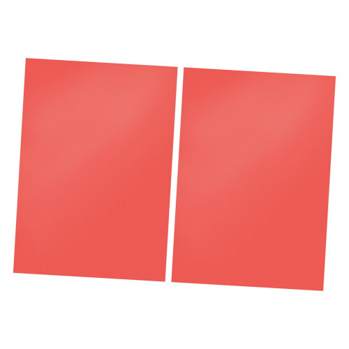 PVC translucent sheet red A4 2 pcs 1