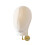 Mannequin Head Wall Mount Wig Holder Beige Velvet 4